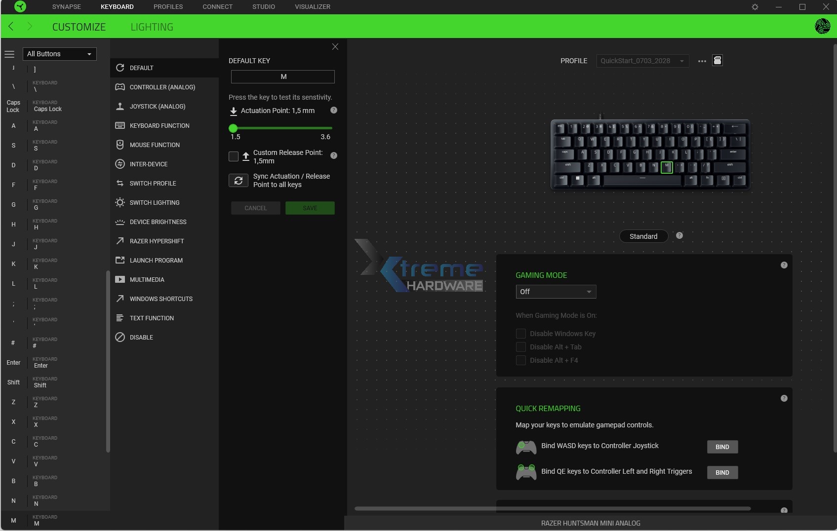 Razer Synapse Huntsman Mini Analog 3 34fee
