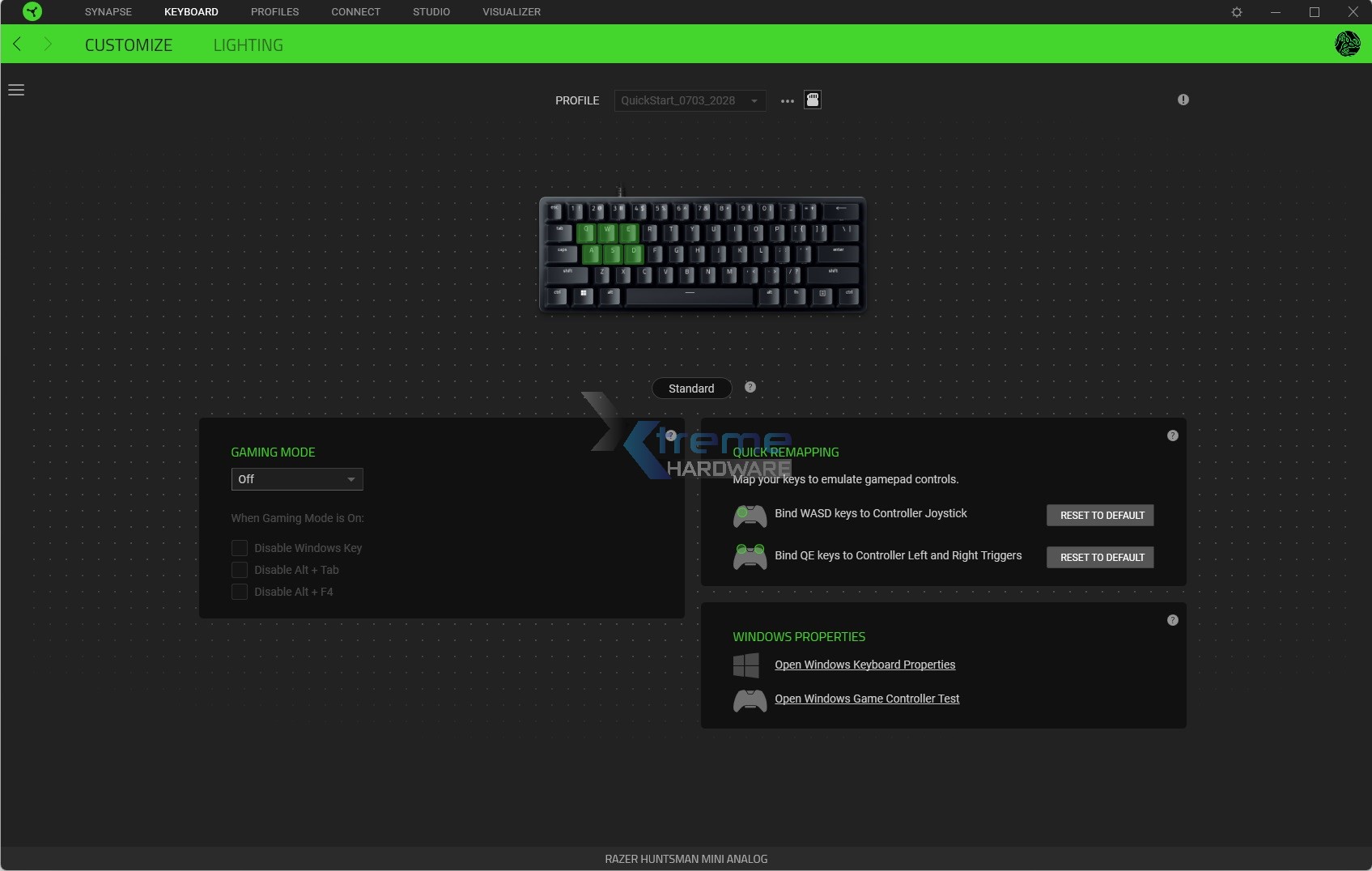 Razer Synapse Huntsman Mini Analog 7 ec262